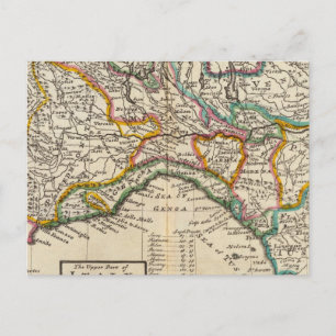 Der obere Teil Italiens Postkarte