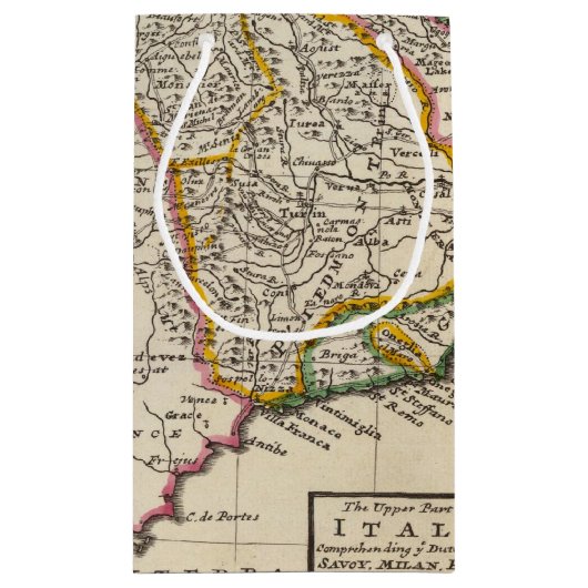 Der obere Teil von Italien Kleine Geschenktüte (Rückseite)