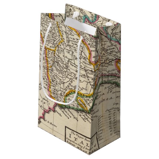 Der obere Teil von Italien Kleine Geschenktüte (Rückseite Schrägansicht)