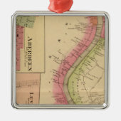 Der oberer Ohio und Tal 2 Silbernes Ornament (Vorne)