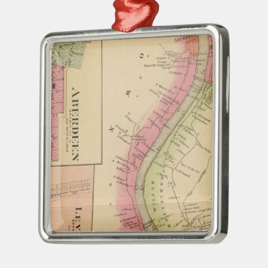 Der oberer Ohio und Tal 2 Silbernes Ornament (Links)