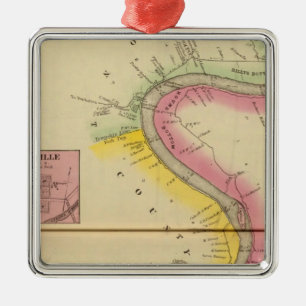 Der oberer Ohio und Tal 3 Silbernes Ornament