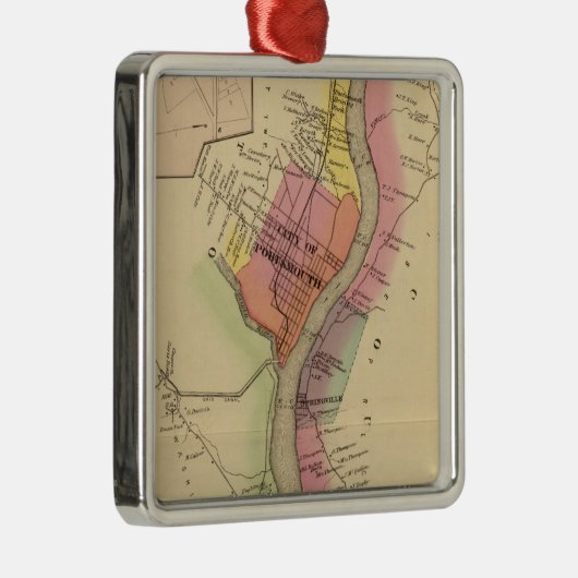 Der oberer Ohio und Tal 8 Silbernes Ornament (Rechts)