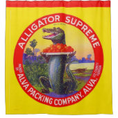 Der Oberste Alligator von Florida Duschvorhang (Vorderseite)