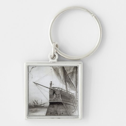 Der Oberste Moment auf dem Abend Schlüsselanhänger (Vorne)