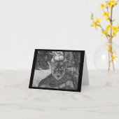 Der Obsidian-Schmetterling werden - notecard Karte (Gelbe Blume)