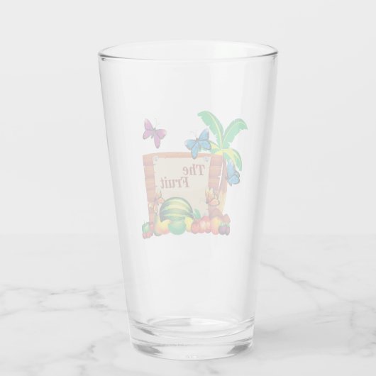 Der Obst-Trinkbehälter Glas (Rückseite)