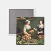 Der Obst- und Gemüsehändler Magnet (Vorderseite/Rückseite)