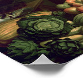 Der Obst- und Gemüsehändler Poster (Ecke)