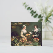 Der Obst- und Gemüsehändler Postkarte (Stehend Vorderseite)