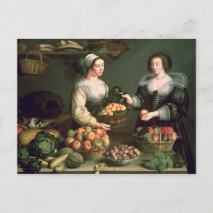 Der Obst- und Gemüsehändler Postkarte