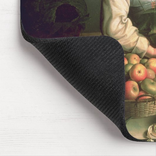 Der Obst- und GemüseVerkäufer Mousepad (Ecke)
