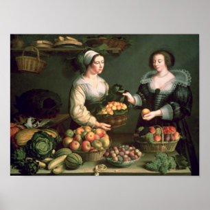 Der Obst- und GemüseVerkäufer Poster
