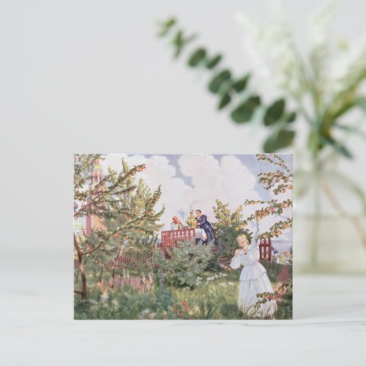 Der Obstgarten 1918 Postkarte (Stehend Vorderseite)