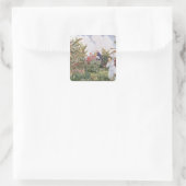 Der Obstgarten 1918 Quadratischer Aufkleber (Tasche)