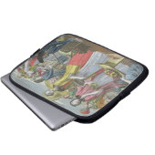 Der Obstmarkt (farbiger Stich) Laptopschutzhülle (Vorne Knopf)