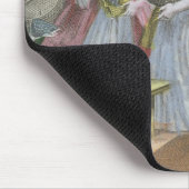 Der Obstmarkt (farbiger Stich) Mousepad (Ecke)