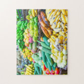 Der Obststand in den Grenadinen. Puzzle (Vertikal)