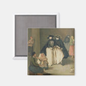 Der Obstverkäufer Magnet (Vorderseite/Rückseite)