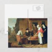 Der Obstverkäufer Postkarte (Vorne/Hinten)