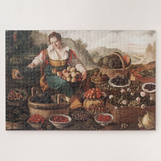 Der Obstverkäufer von Vincenzo Campi Malerei Puzzle (Horizontal)