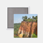 Der Ocker in Roussillon in Frankreich Magnet (Vorderseite/Rückseite)