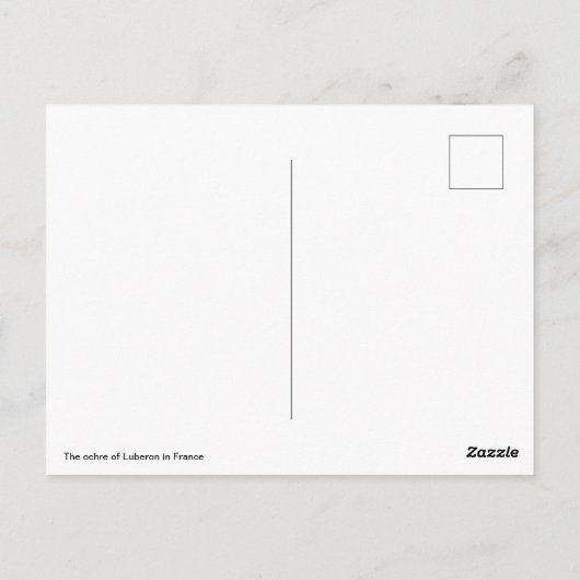 Der Ocker von Luberon in Frankreich Postkarte (Rückseite)