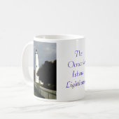 Der Ocracoke Insel-Leuchtturm Kaffeetasse (Vorderseite Links)
