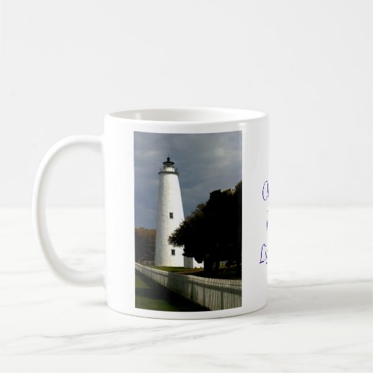 Der Ocracoke Insel-Leuchtturm Kaffeetasse (Links)