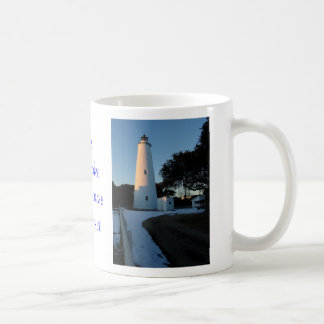Der Ocracoke Leuchtturm am Sonnenuntergang Kaffeetasse