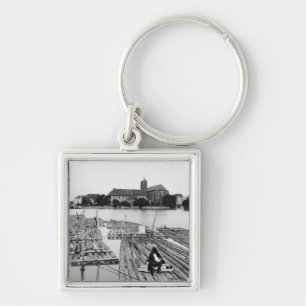 Der Oder bei Breslau Polen, c.1910 Schlüsselanhänger