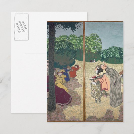 Der öffentliche Garten Postkarte (Vorne/Hinten)