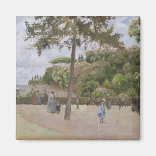 Der öffentliche Garten von Pontoise | 1874 Magnet (Vorne)