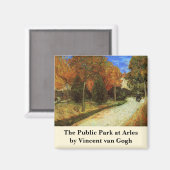 Der öffentliche Park in Arles von Vincent van Gogh Magnet (Vorderseite/Rückseite)