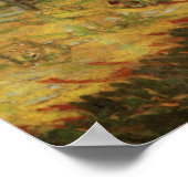 Der öffentliche Park in Arles von Vincent van Gogh Poster (Ecke)