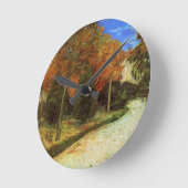 Der öffentliche Park in Arles von Vincent van Gogh Runde Wanduhr (Winkel)