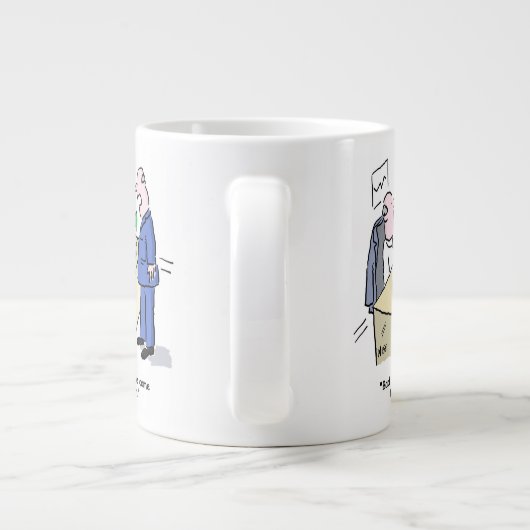 Der Office-Mitarbeiter wird von jemandem bemerkt Jumbo-Tasse (Rückseite)