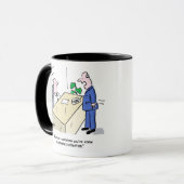 Der Office-Mitarbeiter wird von jemandem bemerkt Tasse (Vorderseite Links)