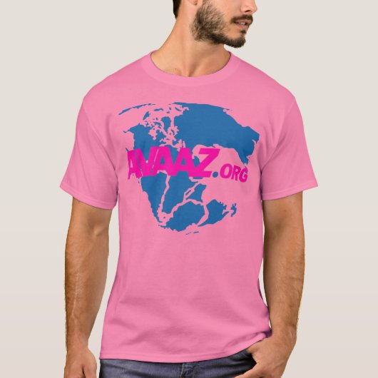 Der offizielle Avaaz rosa T - Shirt (Vorderseite)