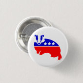 Der OFFIZIELLE Dachs-Knopf des Anstands-Party-(TM) Button (Vorne & Hinten)