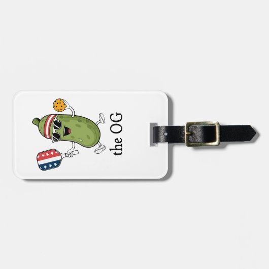 Der OG-Pickleballer Gepäckanhänger (Vorderseite horizontal)