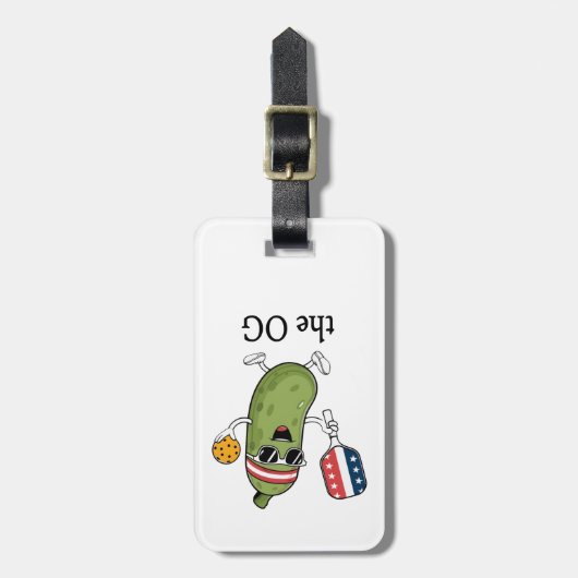 Der OG-Pickleballer Gepäckanhänger (Vorderseite vertikal)