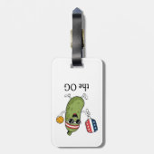 Der OG-Pickleballer Gepäckanhänger (Rückseite vertikal)