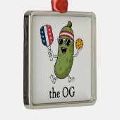 Der OG-Pickleballer Ornament Aus Metall (Rechts)