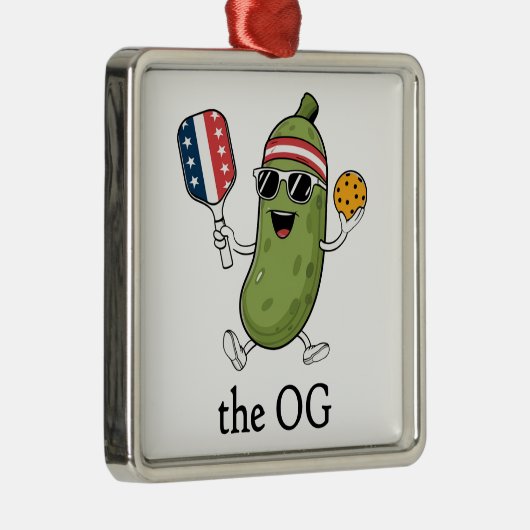 Der OG-Pickleballer Ornament Aus Metall (Rechts)