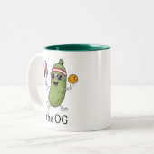 Der OG-Pickleballer Zweifarbige Tasse (Vorderseite Links)