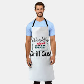 Der "okay" Grill-Typ der Welt Funny Men's Long Sch Schürze (Getragen)