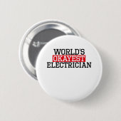 der okayest Elektriker der Welt, #electrician Button (Vorne & Hinten)