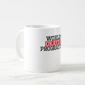 der okayest Programmierer der Welt, #programmer Kaffeetasse (Vorderseite Links)