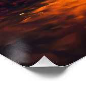 Der Oktober-Kompanion | Spooky Ghost & Pumpkin Poster (Ecke)